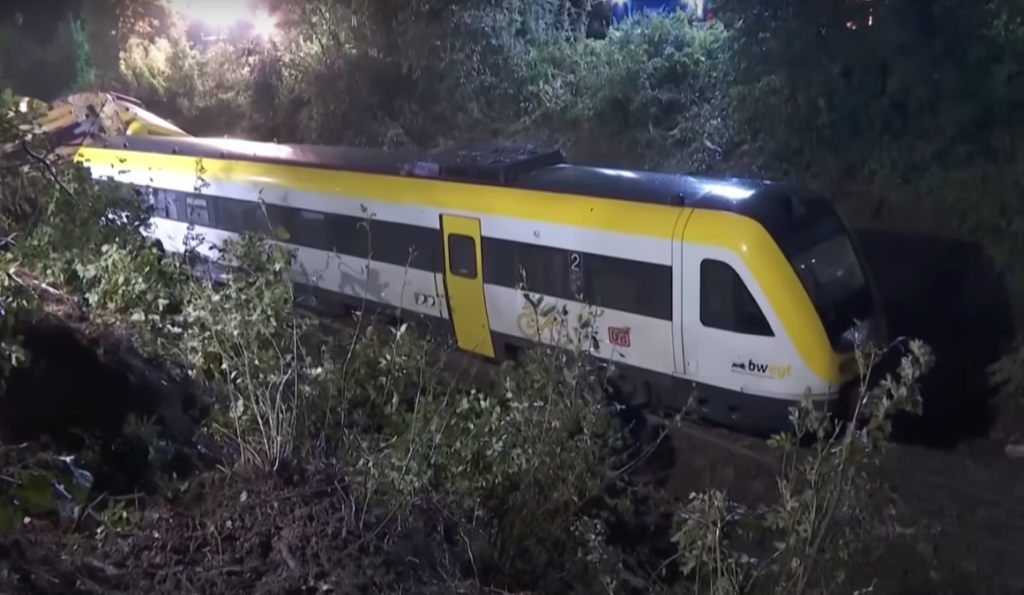 Passenger train derails in Germany, killing three and injuring dozens
