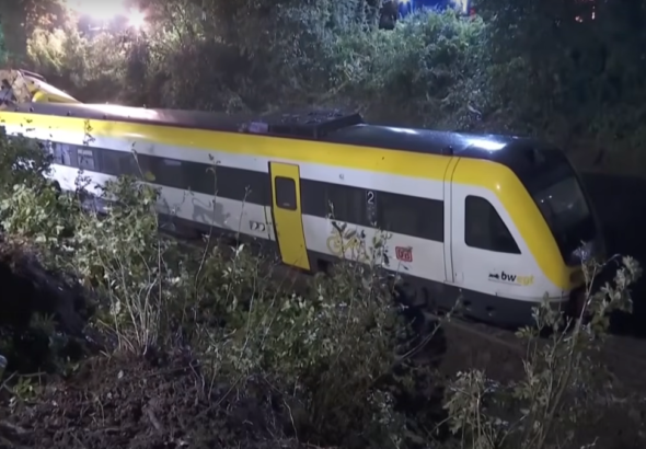 Passenger train derails in Germany, killing three and injuring dozens