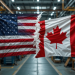 tariffs, Canada US trade war, US Canada relations, Mark Carney, Trump tariffs, USMCA, aluminum tariffs, steel tariffs, trade war 2025, Canada retaliation, US economy, Canadian economy, NAFTA breakdown, North American trade, supply chain disruption, car prices 2025, home prices increase, tariff impact, economic policy, protectionism, global trade, manufacturing crisis, American consumers, Canada exports, trade politics