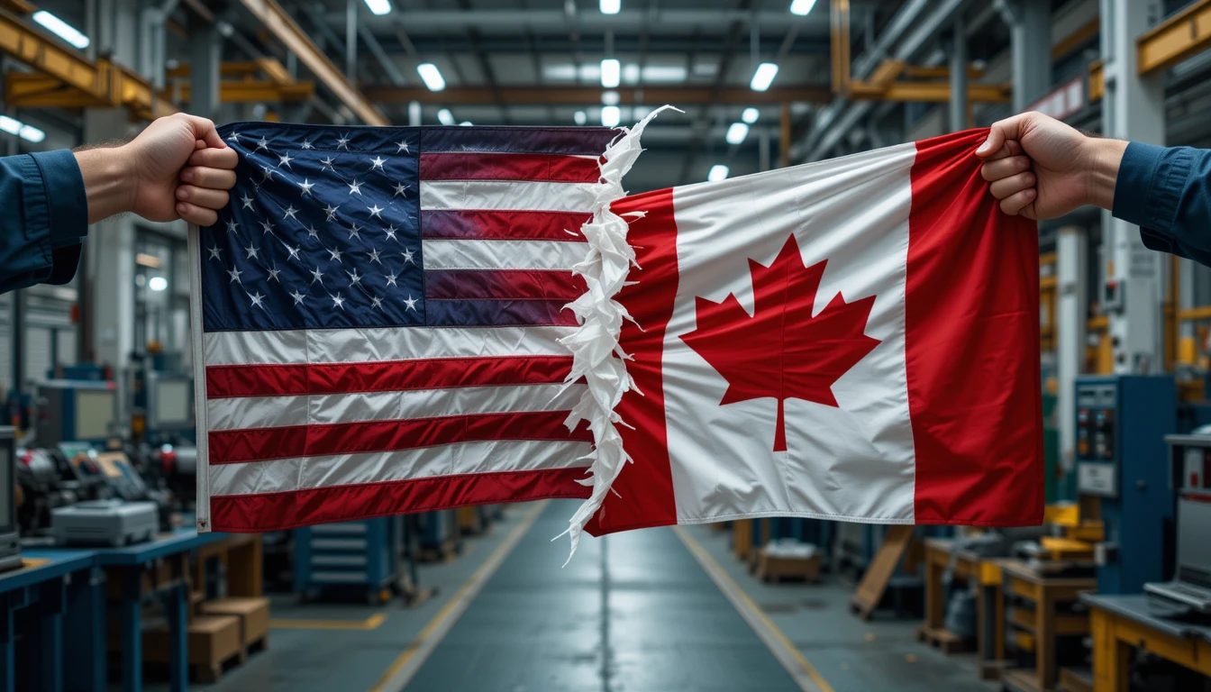 tariffs, Canada US trade war, US Canada relations, Mark Carney, Trump tariffs, USMCA, aluminum tariffs, steel tariffs, trade war 2025, Canada retaliation, US economy, Canadian economy, NAFTA breakdown, North American trade, supply chain disruption, car prices 2025, home prices increase, tariff impact, economic policy, protectionism, global trade, manufacturing crisis, American consumers, Canada exports, trade politics